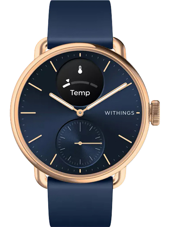 Withings ScanWatch 2 Smartwatch Epanafortizomenis Batarias me Ble Kaoutsouk Louraki HWA10-model 6-All-In